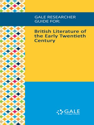 cover image of Gale Researcher Guide for: British Literature of the Early Twentieth Century
